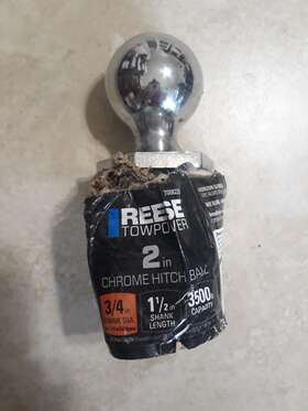 7008220 Reese Towpower 2in Hitch Ball Chrome