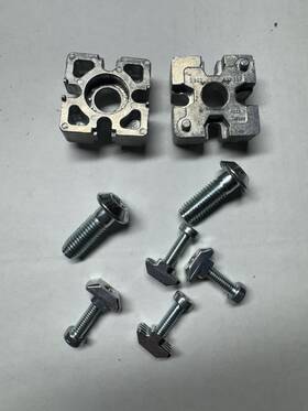 3842532357 Rexroth Bosch 40x40mm Aluminum Extrusion T-slot 2ea Pn End Connector