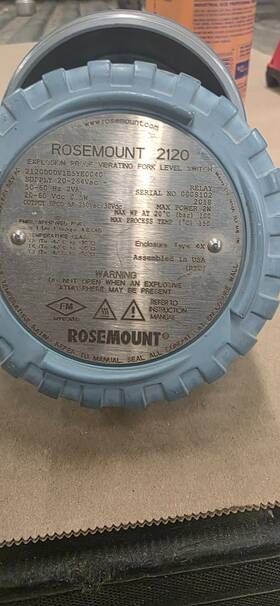 2120d0dv1e5ye0040 Rosemount 2120 Vibrating Fork Level Switch