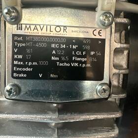 Mt-4500 Rpm Mt4500 Mavilor Dc Servomotor 1.7 161volt 12 2a Drehzahl 1000 Ships Free