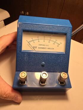 S-30677-10-0 Sargent Welch Vtg Sargent-welch 0-3.0 0-30 Milliamperes Dc Model # Tested Blue