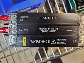 3025hp-50-72 Schaffner Fn Power Line Filter 3x520/300vac 50/60hz 50a Used