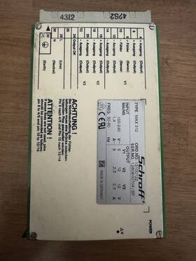 13100122 Schroff Max 312 Power Supply