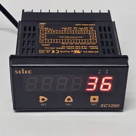 Xc1200-cu-rohs Selec Xc1200 Programmable Digital Counter Panel With Power Cable Tested Working