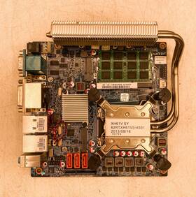 Xh61v0401-b1-00 Shuttle Xh61v 1pc Used Xh61v000.105 Motherboard W Heatpipe Cooling Sys