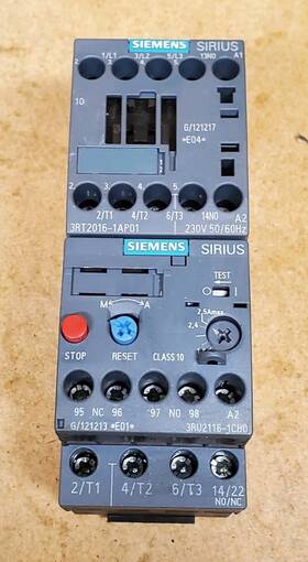 3rt2016-1ap01 Siemens 3ru2116-1cb0 With Contactor