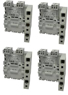 3rv1917-1e Siemens Lot Of 4 3-phase Busbar With Right Infeed For 2 Breakers