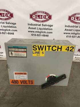 Sxid4640 Siemens 6xid4640 200a Fusible Switch Bus Plug 600v 3ph