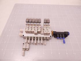 Syj3140-5l0z-q Smc Syj314-5l0z-q Lot Of 7 Ukv1872 Ss5yj3 Solenoid Valves With Ma