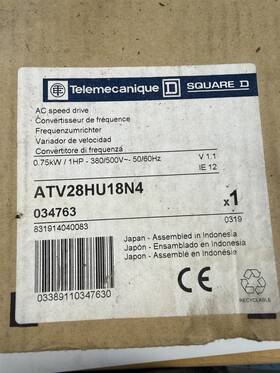 Atv28hu54n4 Square D 831917040256 Telemecanique Altivar 28 Variable Frequency Drive