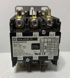 8910dpa33vozy244 Square D 8910dpa43v02y244 Definite Purpose Contactor 40 Amp 600v 3 Pole