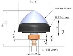 33-3039-as2 Tallysman 33-3039 Calian Tw3039 Gps Precision Timing Antenna