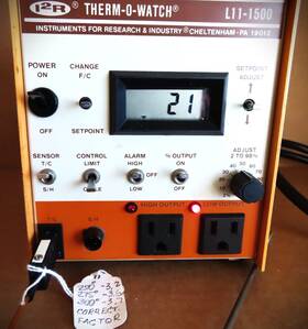 L11-1500 Therm-o-watch Model With J-type T/c And S/h Sensors Inputs