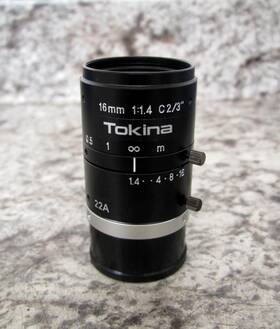 Tc1614-3mpg Tokina New 16mm F1.4-16 3mp Machine Vision Camera Lens Free Shipping