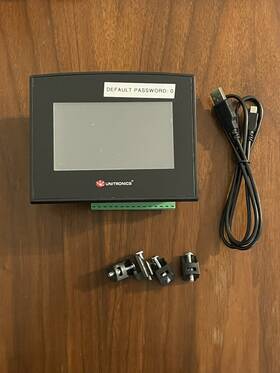 Sm43-j-ta22 Unitronics - Used Tested Functional With Mounting Clamps And Cable