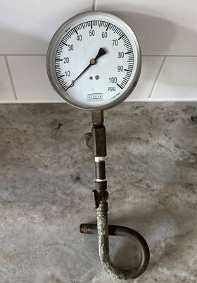 Gp2-18-3 Weksler 2psig Pressure Gauge Ea14 - 100 Psig