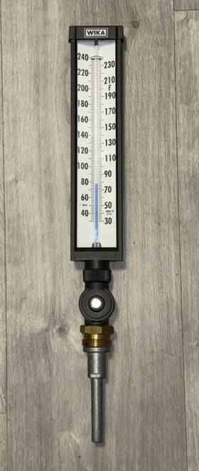 9010300207wi Wika Glass Thermometer 30-240f