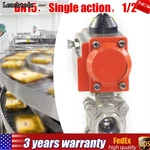 1/2" Pneumatic Ball Valve Single Acting Air Actuated Actuator 1000PSI. Fixed Price $70.15.