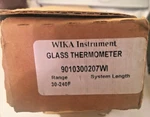 Wika 30-240 Thermometer 3.5"STEM 10"SCALE Spirit Filled. Fixed Price $45.00.