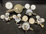 Lot Of 6 Regulator And Pressure Gauge, Airfoil, Matheson, Fisher Scientific. Fixed Price $96.99.