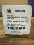 Cutler-hammer, GHB3080, Industrial Circuit Breaker, Type Ghb, 80AMP, Pole. Fixed Price $200.00.