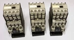 Three Klockner Moeller 120 Vac Contactors, (2) DIL00M W 22DILM Blk & (1) DILR53D. Fixed Price $39.00.