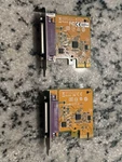 Lot Of (2) Hp Parallel Port Pcie X1 Card ASSPN797601-001 SPN801549-001. Fixed Price $20.00.