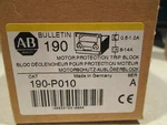 New Allen Bradley 190-P010 Motor Protection Trip Block. Fixed Price $49.99.