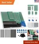 174-PIECE Pcb Circuit Prototype Kit, Double-sided Perf Boards In 6 Size.... Fixed Price $38.28.