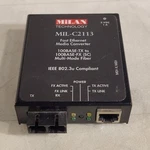 Milan Tech MIL-C2113 Fast Ethernet Media Converter 100BASE-TX To 100BASE-FX. Fixed Price $17.54.