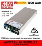 Meanwell RSP-1000 Power Supply 1000W 12V 15V 24V 27V 48V Dc Yr Warranty. Fixed Price $558.87.
