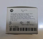 New Allen Bradley 100-FB22 Front Mount Aux Contacts 600VAC 100FB22. Fixed Price $24.99.