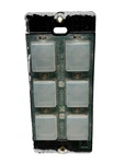 Crestron CNX-B6, Designer Keypad, 6-BUTTONS Each Preowned. Fixed Price $38.22.