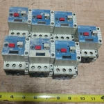 Lot Of 7 Telemecanique Motor Starters GV1-M10,. Fixed Price $45.97.
