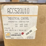 Arrow Hart ACC52DU10 Magnetic Contactor 2-POLE 62A 24V Model 86. Fixed Price $79.75.