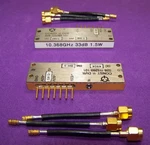 Harris 10.368GHZ Up Converter With 1.5W Power Amp For 1296 If + Adapter Cables. Fixed Price $150.00.