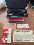 Starrett 823B Inside Micrometer Set Complete With Old Box And Manual. Fixed Price $169.99.