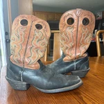 Tony Lama Boots Mens 12D RR9001 3R Western Square Toe Black Tan Cowboy Work. Fixed Price $99.99.