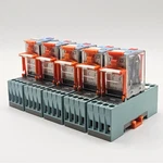 Lot 5 Releco C7-T21X Relay 120VAC W/ S7-MP Base Din Rail New. Fixed Price $149.95.