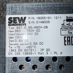 Sew Eurodrive Bst 0.6S-460V-0B Power Module, P/N:18255191.1211. Fixed Price $125.00.