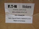 Eaton Vickers Power Amplifier EEA-PAM-523-C-32, EEA-PAM-523C32, New Unit, F5. Fixed Price $1400.00.