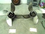Intimidator Quad Iv Stainless Steel Propeller Pair Left & Right Rotation 15X22P. Fixed Price $795.95.