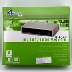 Airlink 101 8-PORT 1000BASE-T Gigabit Ethernet Switch AGIGA8SW No Adapter L66. Fixed Price $26.39.