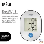 Braun Exactfit 1E Upper Arm Blood Pressure Monitors For Home Use - Black: Includ. Fixed Price $33.99.