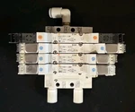 Smc VVQZ1000-10A-5 Manifold VQZ1251-5M, VQZ1351-5L01, VQZ1251-5LJ1, VQZ1251-5M1. Fixed Price $129.00.