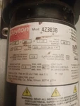 Dayton 4Z383B 90 V Dc Electric Gear Motor. Fixed Price $399.00.