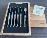 Laguiole En Aubrac Luxury 6-PIECE Fork Set Solid Horn Handles, Stainless Steel. Fixed Price $540.95.