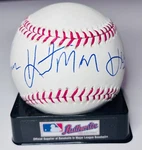 Thomas Hearns Signed "hitman" Yankees 100TH Anniversary Baseball Jsa RR11738. Fixed Price $69.99.