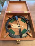 Antique Ships Compass Bronze Azimuth Circle Sperry Gyroscope Co. Prism 503 Box. Fixed Price $85.00.