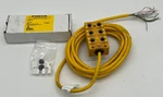 New Turck Vb 60.5-5 Multi Box Junction 6-PORT M12 Female Cable U0221. Fixed Price $44.00.